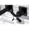 Kingston Brass KS6020ZX Wall Mount Tub Faucet, Matte Black KS6020ZX - alternate 4